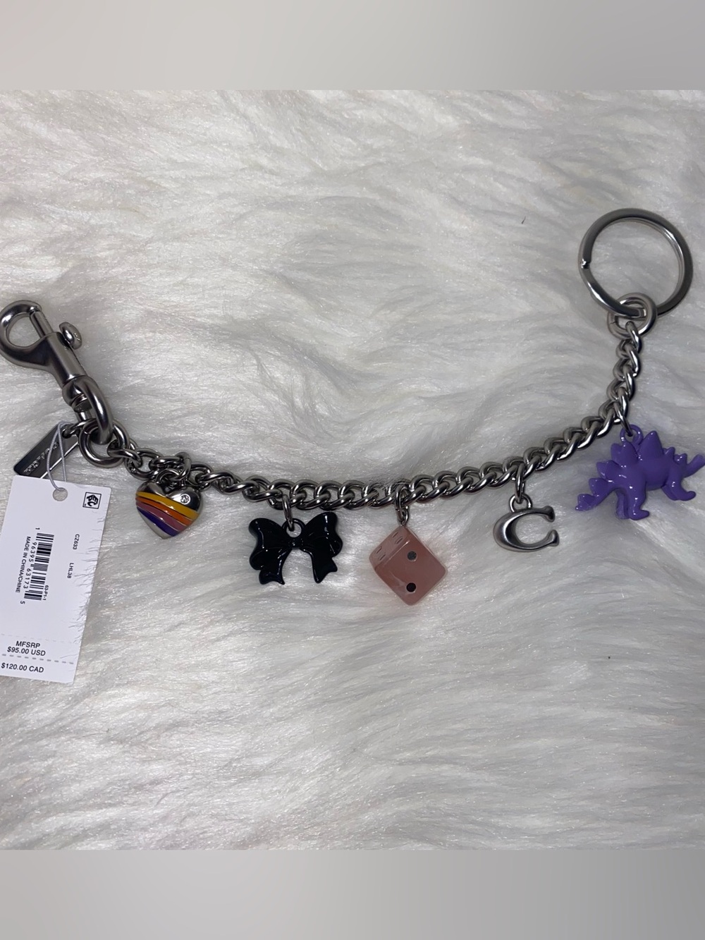 Coach Motif Chain Bag Charm New